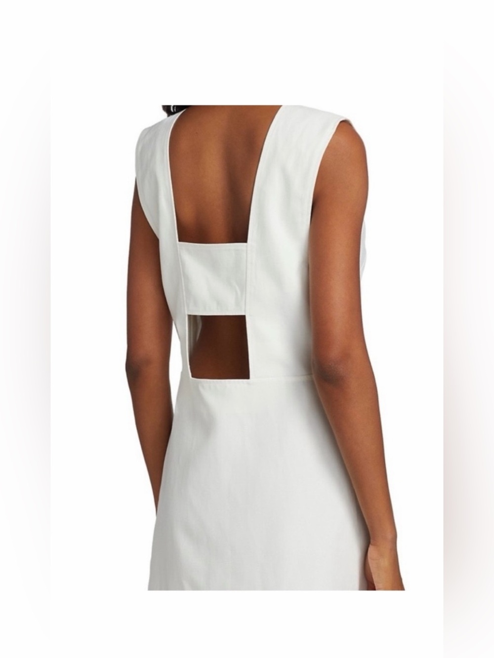 Loulou Studio white Lugano dress S NWT